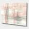 Designart - Intersect II Grey - Pink Modern Premium Canvas Wall Art
